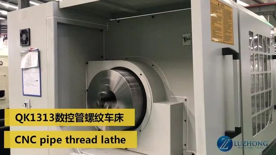 Grand tuyau de commande numérique par ordinateur d'axe filetant le grand tuyau de trou du tour QK1319 filetant le tour