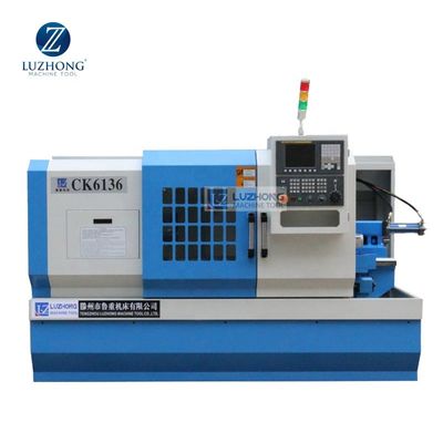 Petit tour de usinage d'acier inoxydable de tour en métal de commande numérique par ordinateur de CK6136D